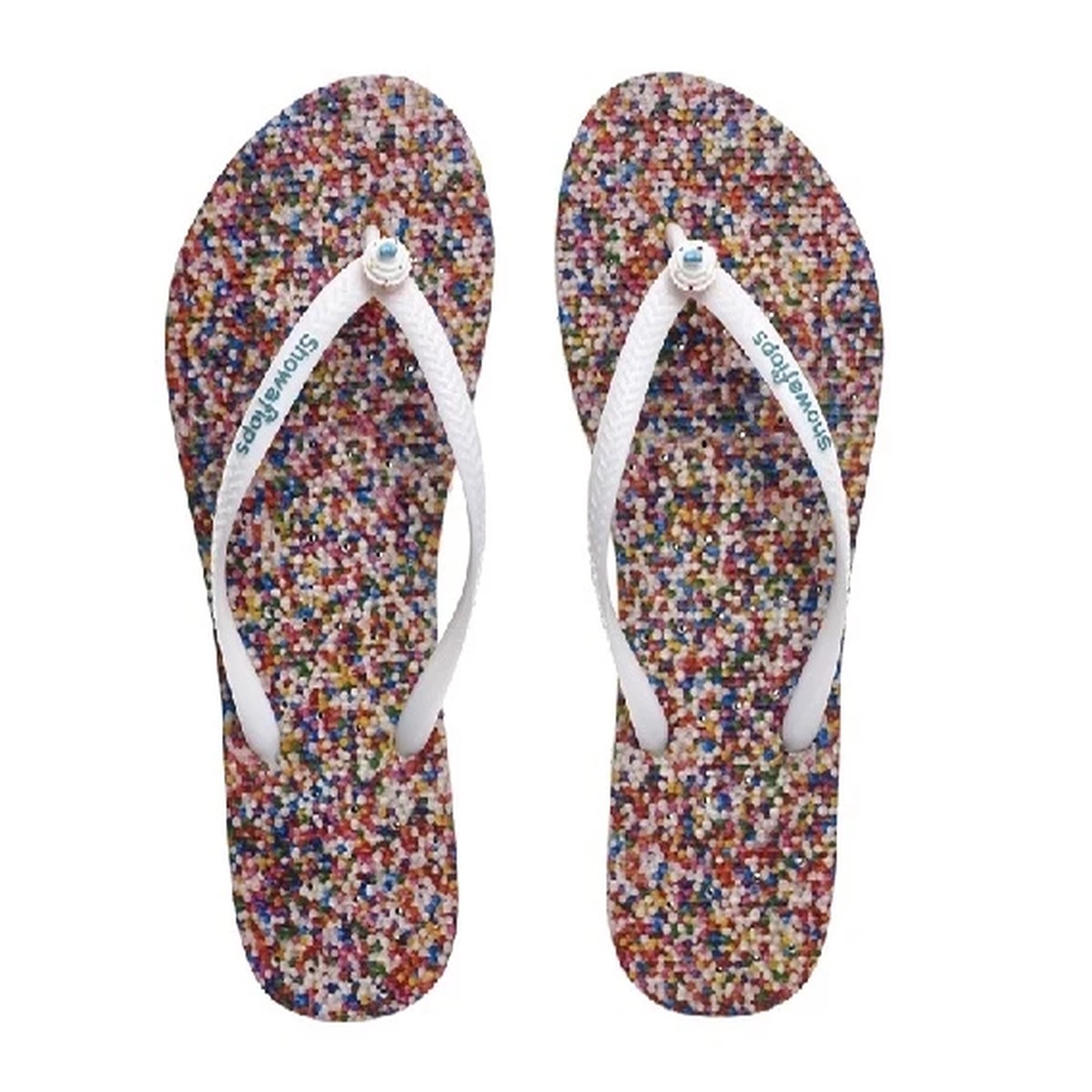 Showaflops - Women's Antimicrobial Shower Sandal - Sprinkles