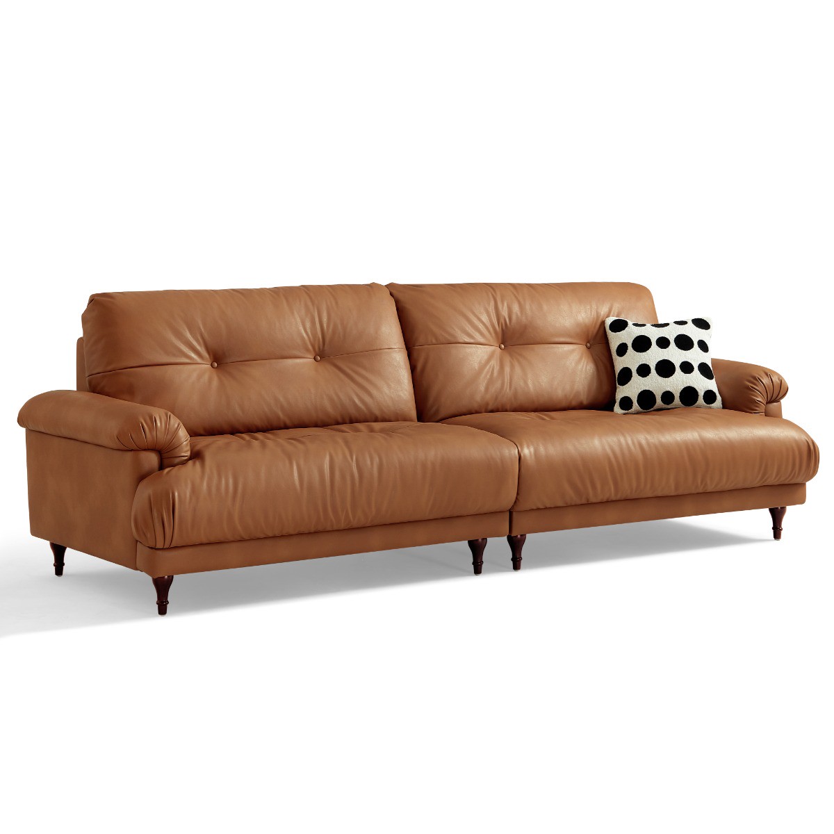 lLINSY TESNI 3-SEATER ECO LEATHER SOFA #BS536-A