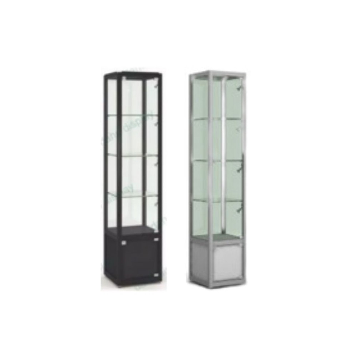 SQUARE TOWER GLASS DISPLAY #DH-5037